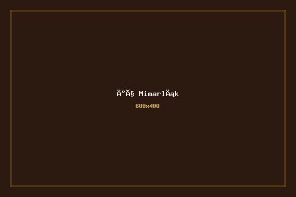 İç Mimarlık & Tasarım